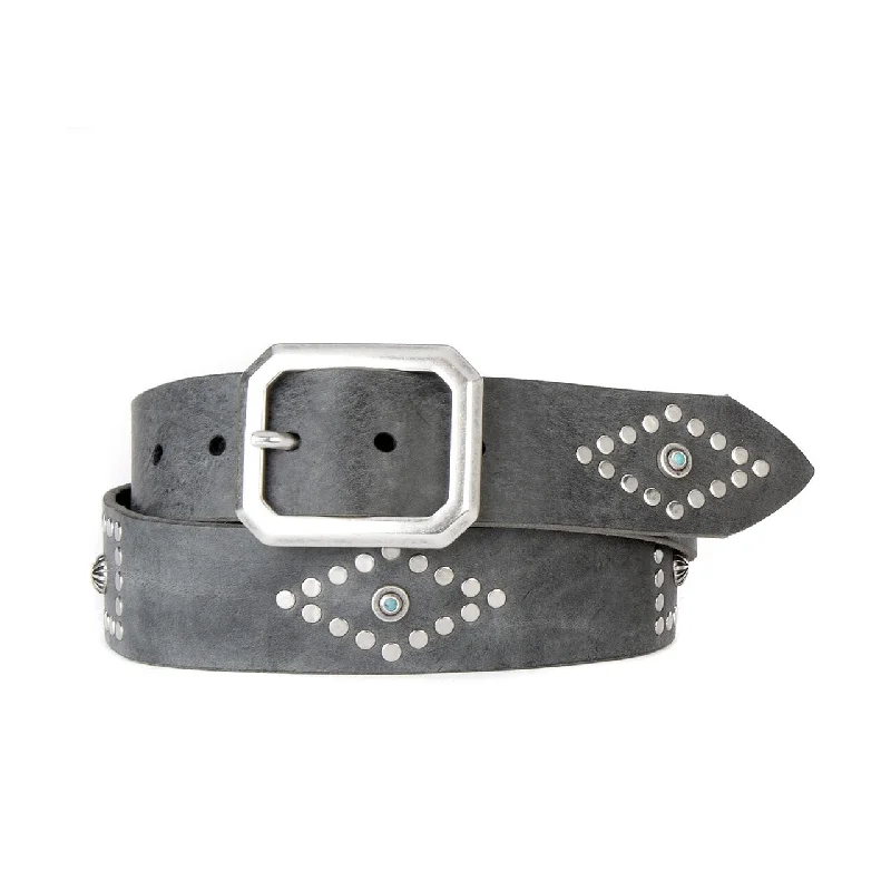 Brave Leather WASSILY STUDDED LEATHER BELT