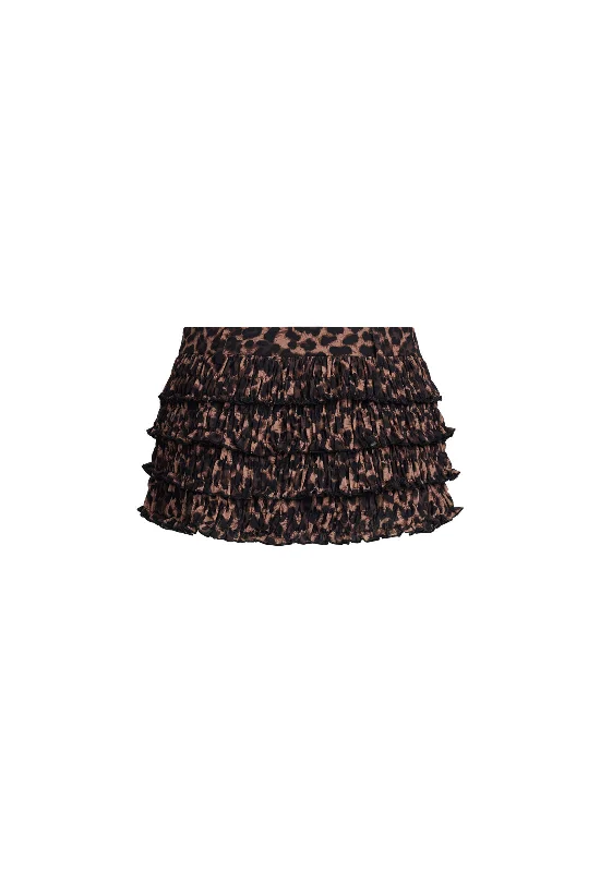 MATCH POINT MINI SKORT - LEOPARD