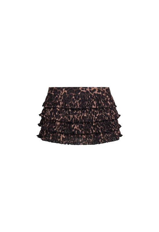 MATCH POINT MINI SKORT - LEOPARD