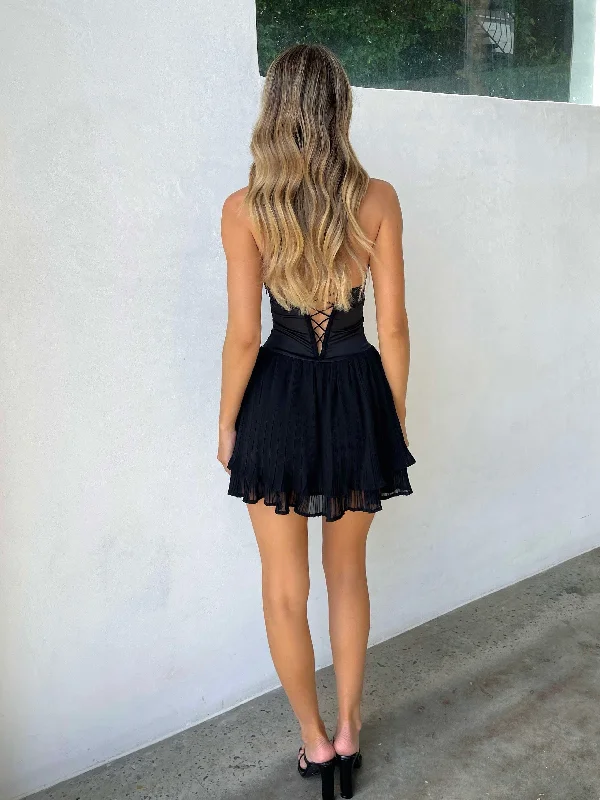 MON AMOUR MINI DRESS BLACK