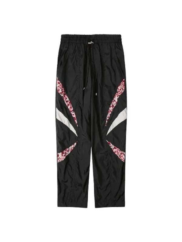 Dexton Patchwork Track Pants Black