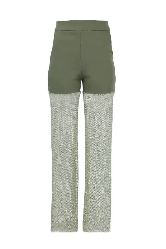 ARMY GREEN DIAMOND PANTS