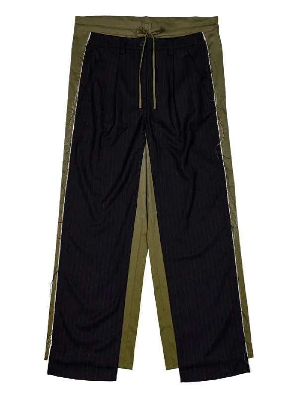 Front Stripe Layered Pants