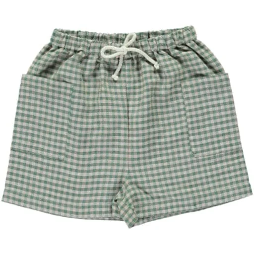 Uma Short - Green Gingham