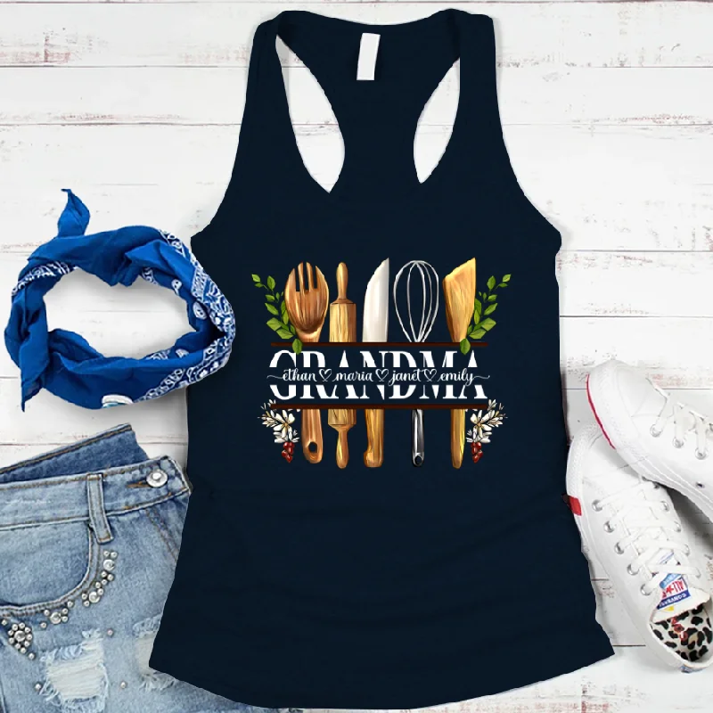 Grandma And Kids Personalized Cooking Tools CTH01 Tank top