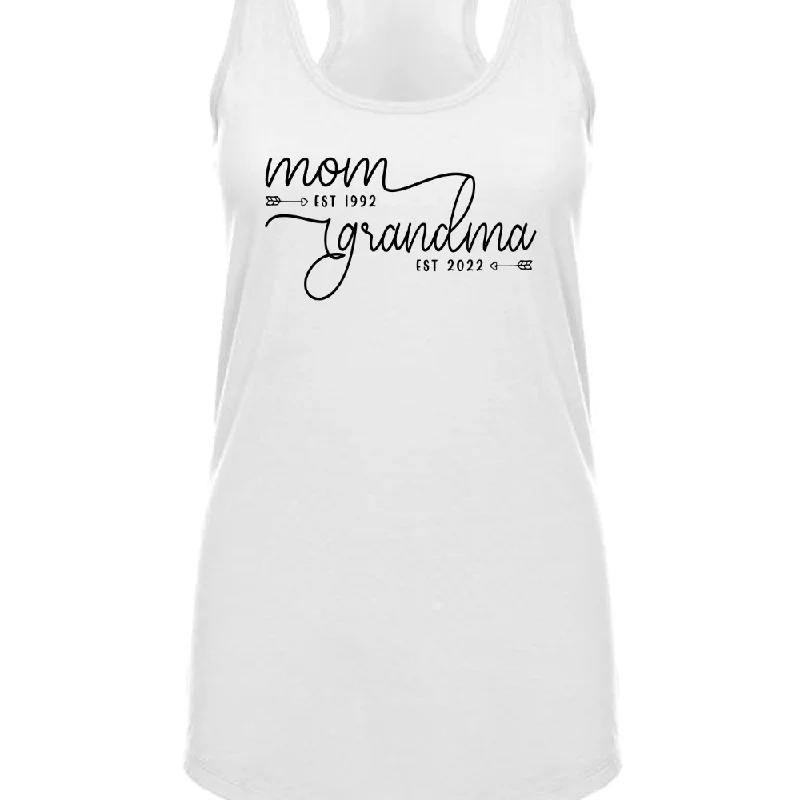 Mom Est Grandma Est Custom TH Tanktop