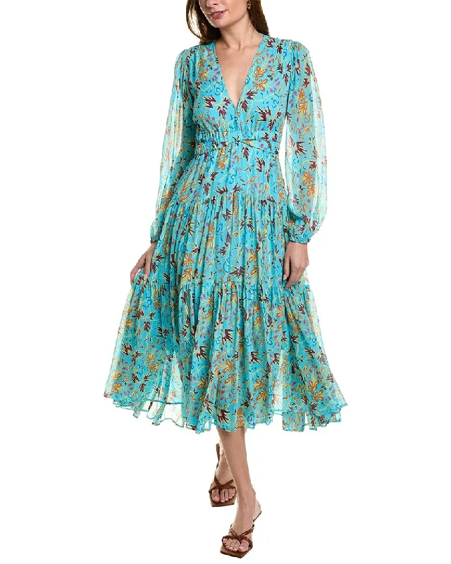 Score Big Savings Today!A.L.C. Annie Silk Midi Dress