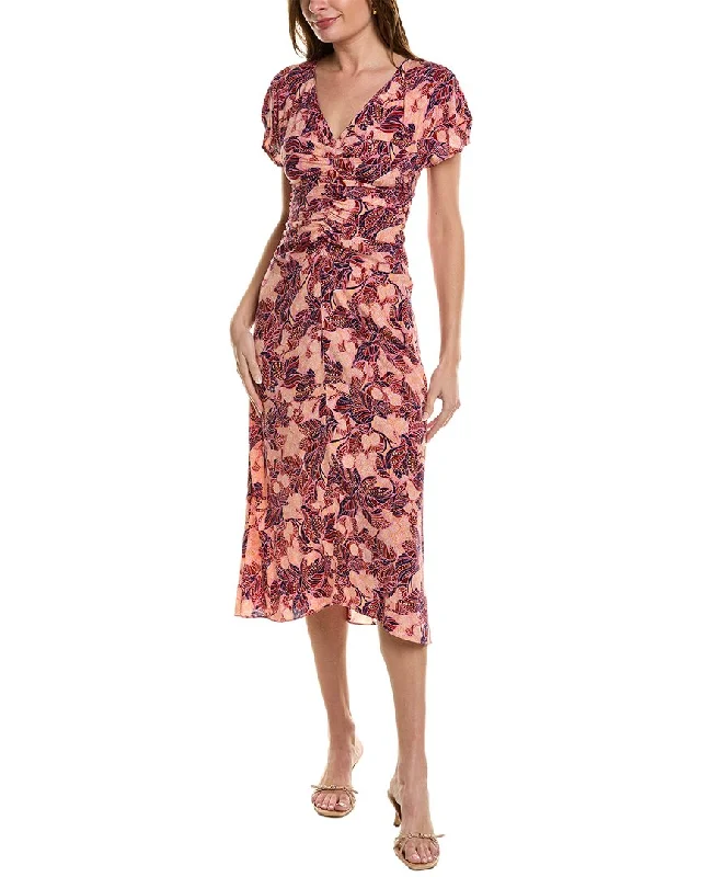 Massive Price Cuts!A.L.C. Elodie Silk-Blend Midi Dress