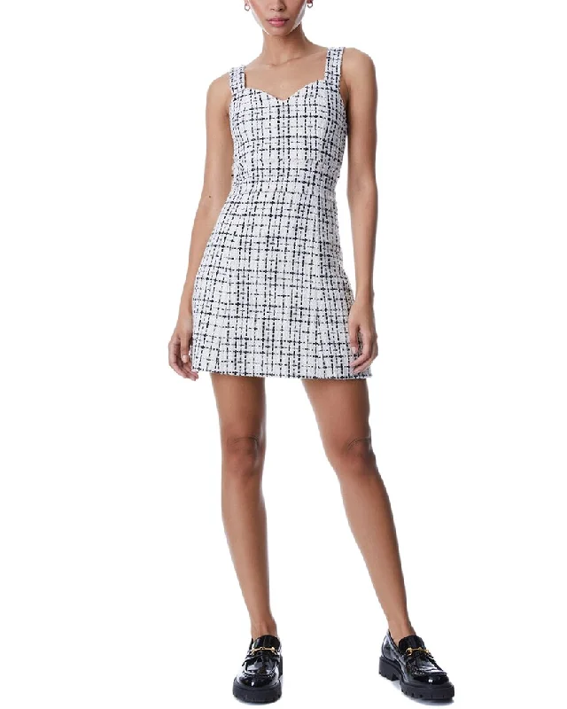 Save More When You Shop More!alice + olivia Decker Sweetheart Wool-Blend Mini Dress