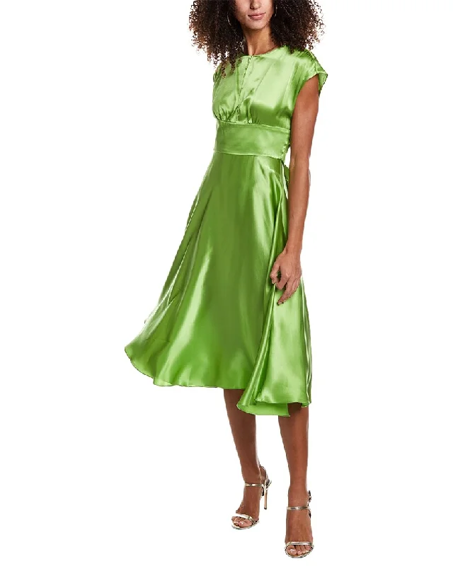Your Shopping Spree Starts Here!Amanda Uprichard Esti Silk Midi Dress