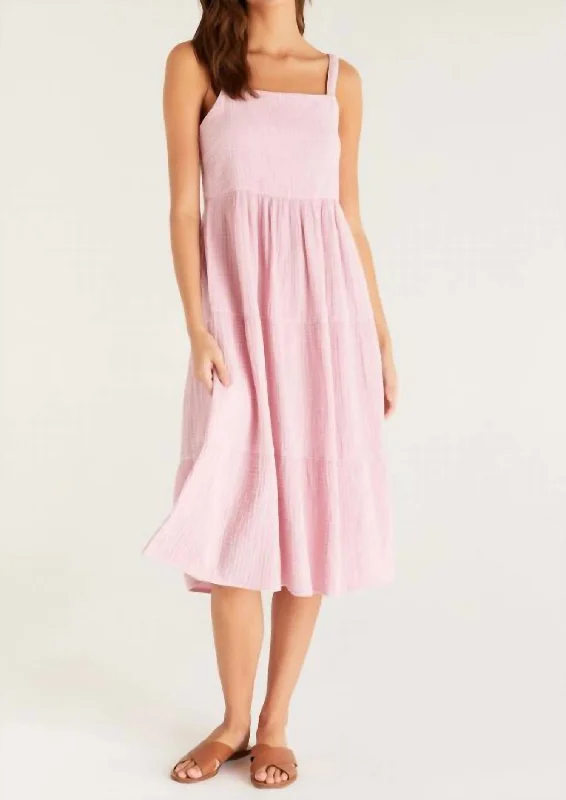 Upgrade for Less!Analise Midi Dress In Bleached Mauve