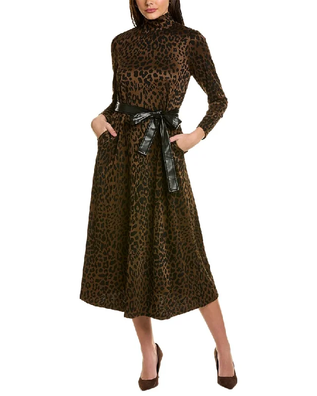 Great Deals, Just for You!Anne Klein Mock Neck Midi Dress