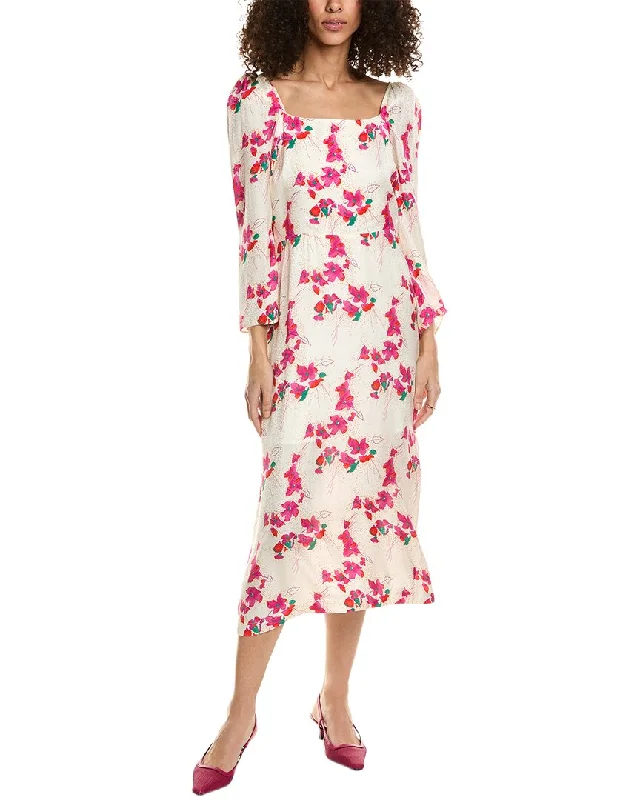 Must-Have Deals Inside!ba&sh Elbow Sleeve Midi Dress