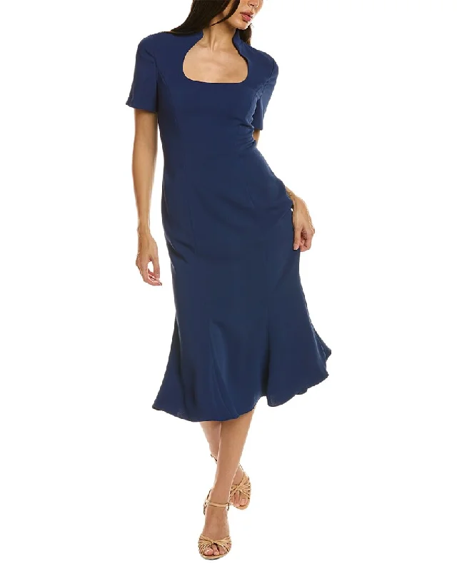 One Click Away from Big Savings!Badgley Mischka Fish Tail Midi Dress