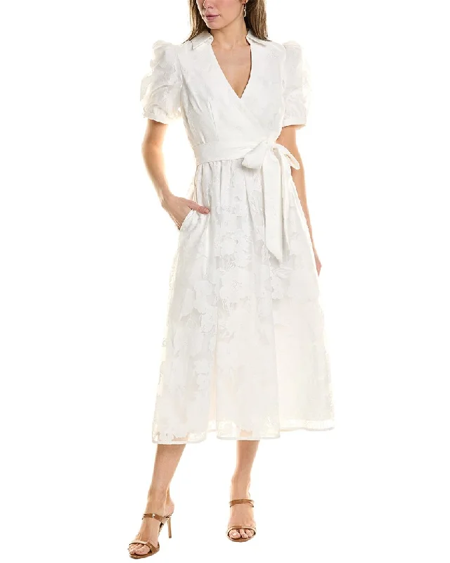 Flash Sale – Act Fast!Badgley Mischka Surplice Midi Dress