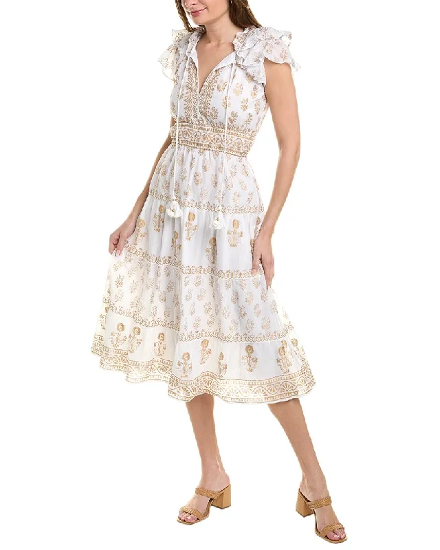 Save More When You Shop More!bella tu Tiered Midi Dress