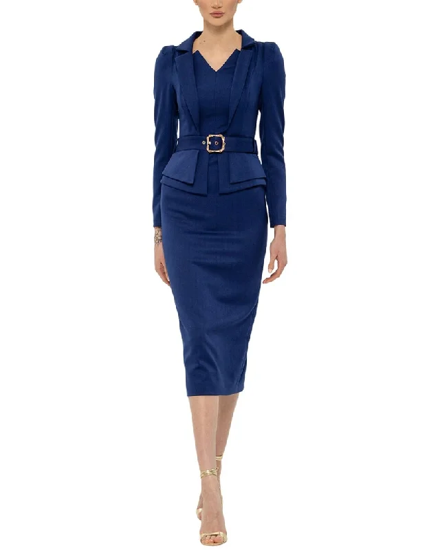 The Best Deals Won’t Wait!BGL Wool-Blend Midi Dress