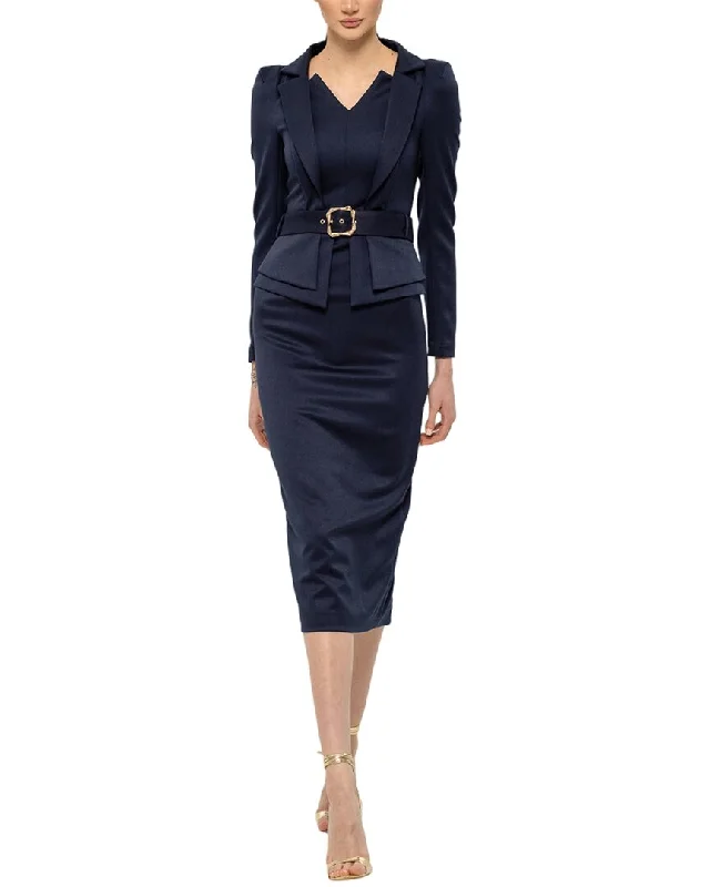 Save More Than Ever!BGL Wool-Blend Midi Dress