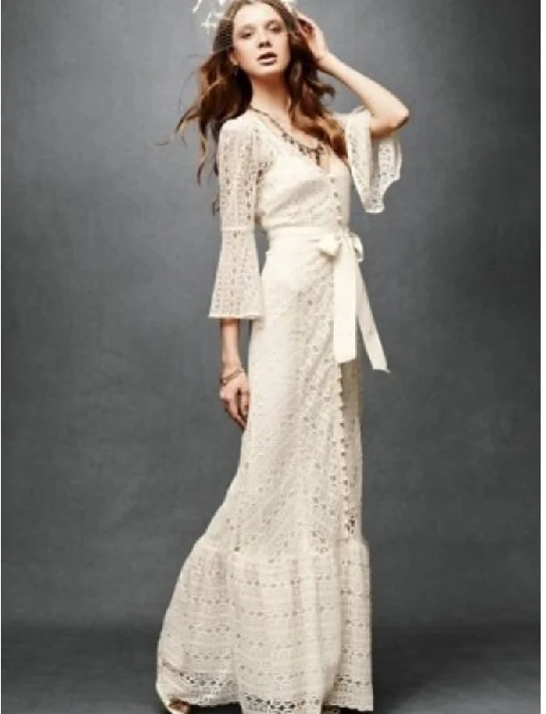 Exclusive Deals Just for You!BHLDN (WANTED) GREENBOW LACE WEDDING GOWN SIZE 0 or 2