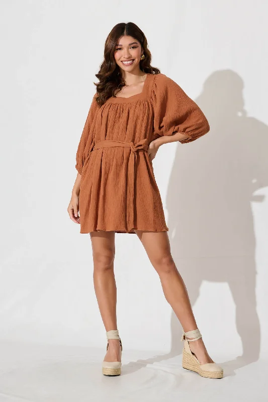 Buy One, Get One Free!Bonneau Shift Dress In Chocolate
