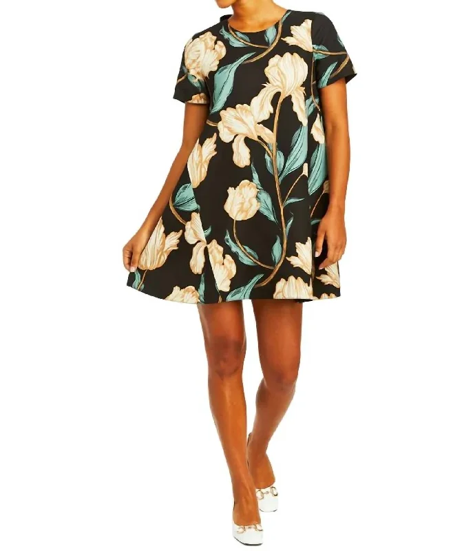 Your Favorite Sale is Back!Cecily Reversible Mini Dress In Black/ivory
