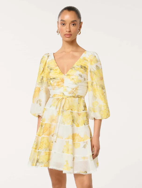 Flash Deals – Act Quickly!Cindy Petite Tiered Floral Skater Dress