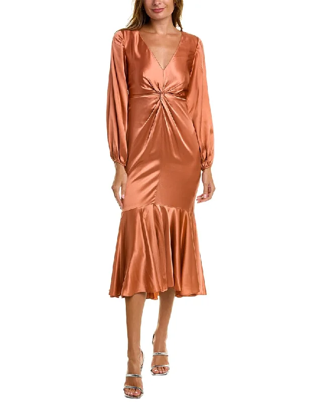 Time to Snag a Bargain!Cinq à Sept Velda Silk Midi Dress