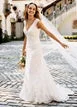 Your Shopping Spree Starts Here!David's Bridal All Over Beaded Lace Trumpet Gown
