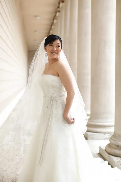 Buy More, Save More!Buy More, Save More!David's Bridal Organza Gown w/ Fern Embroidery, Style VW351062