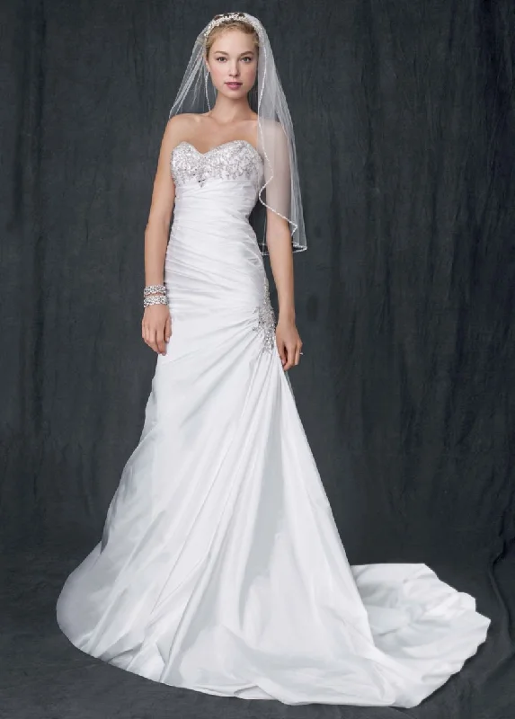 Special Discounts Inside!David's Bridal Strapless Sweetheart Trumpet/ V3476