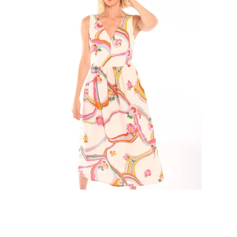 Your Exclusive Offer Awaits!Dominique Midi Dress In Ecru