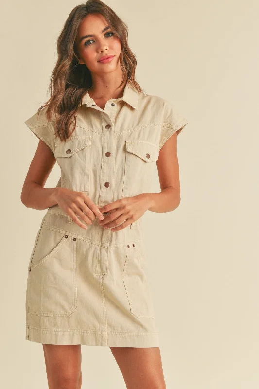 Snag the Best Prices Now!Eleanor Denim Cargo Dress