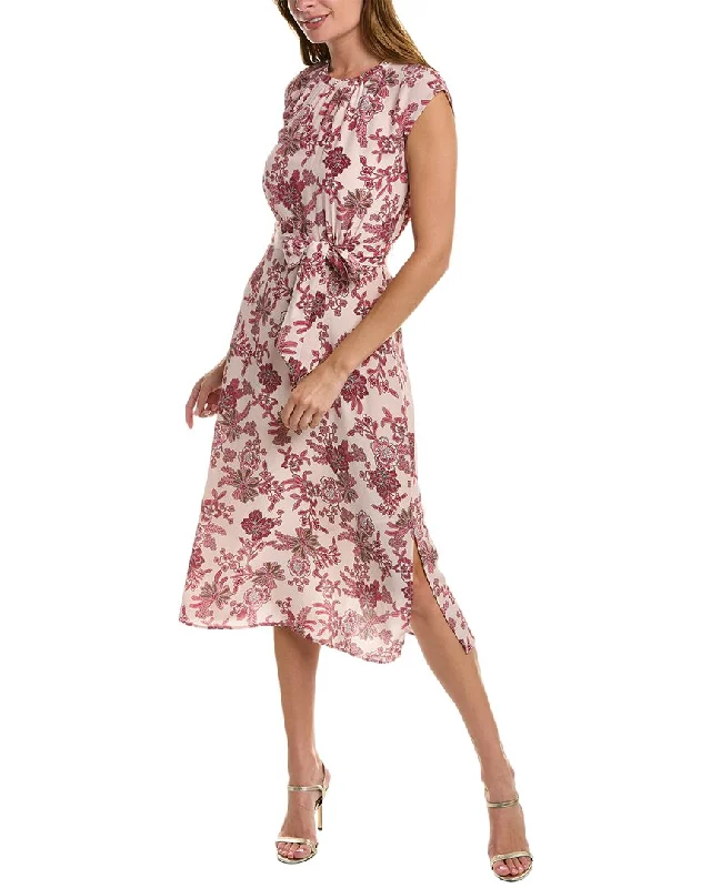 Hurry! While Supplies Last!Elie Tahari Silk Midi Dress
