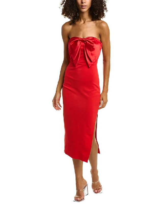 Get the Best for Less!Emmie Rose Strapless Bow Midi Dress