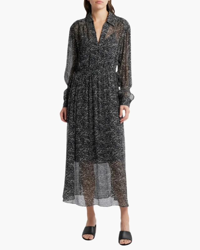 Shop More, Spend Less!EMMY PRINTED DRESS IN BLACK MULTI