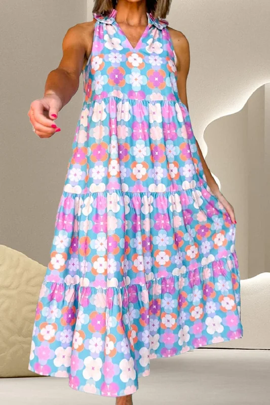 Limited Edition, Limited Price!Frilled sleeve dress in fun print