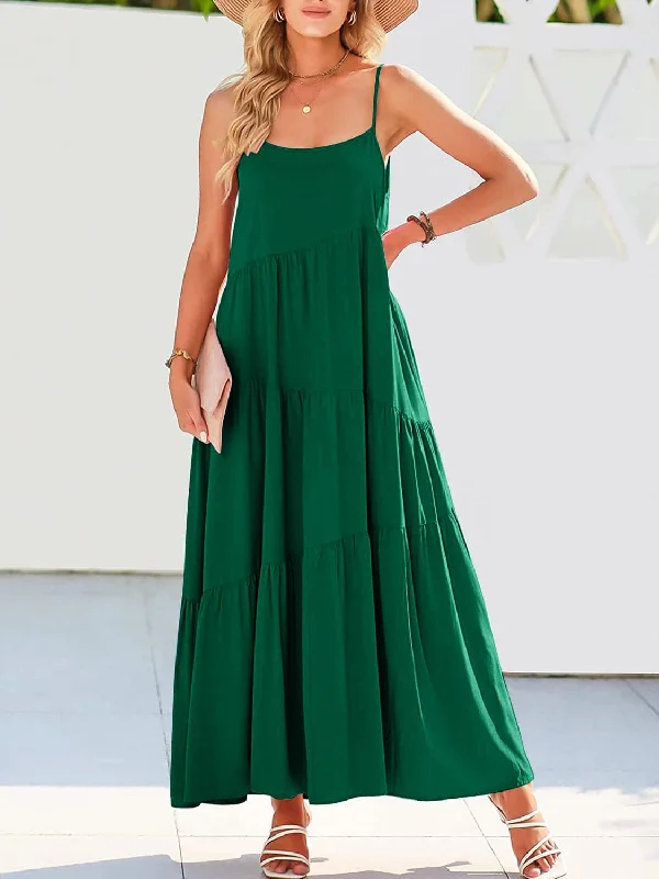 Your Shopping Wish, Our Discount Command!Elegant Tiered Dress - Full Size