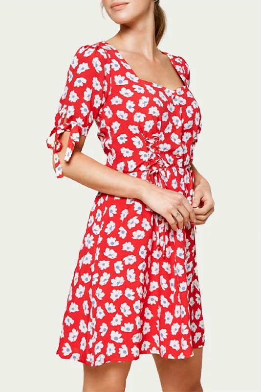 Must-Have Deals Inside!Good Grace Floral-Print Modal-Blend Mini Dress In Red Multi