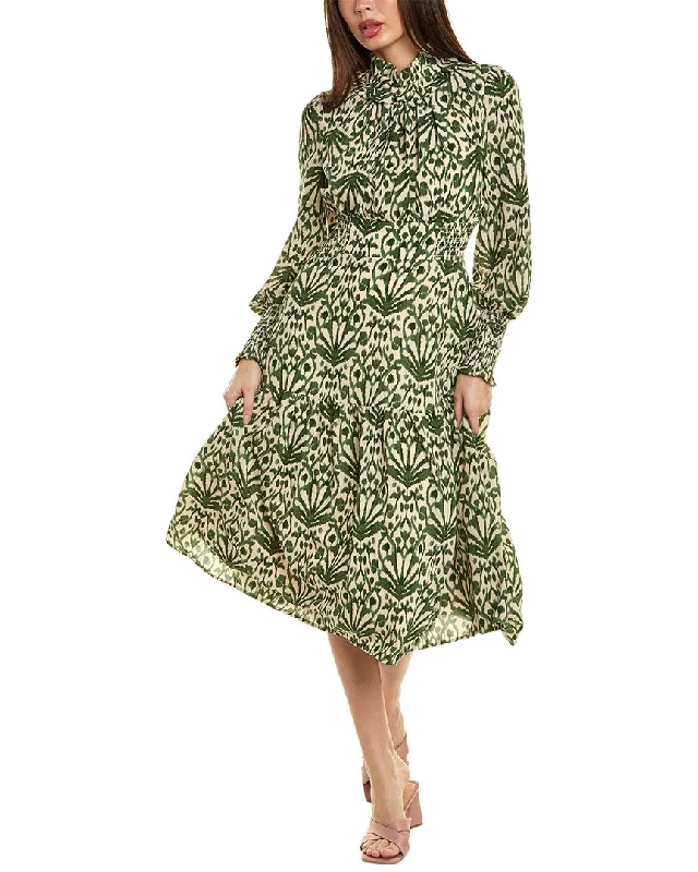 More Discounts, More Joy!Gracia Mock Neck Midi Dress