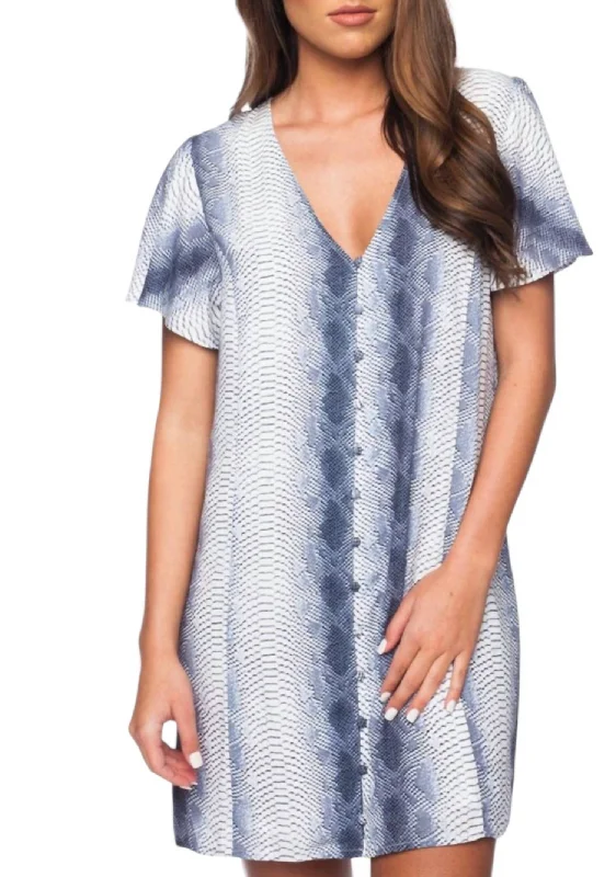 The Best Offers Are Here!Hailey Viper Mini Dress In Gray