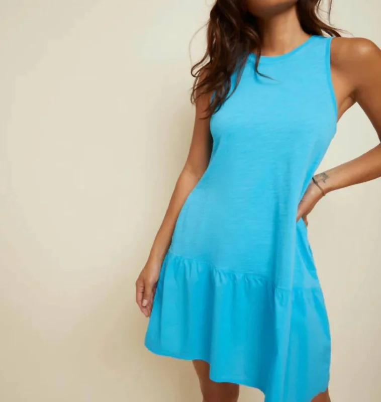 Exclusive Savings This Week!Harumi Combo Mini Dress In Blue