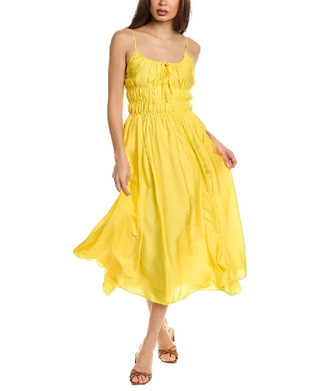 Your Best Deals Are Here!Joie Elena Silk-Blend Midi Dress