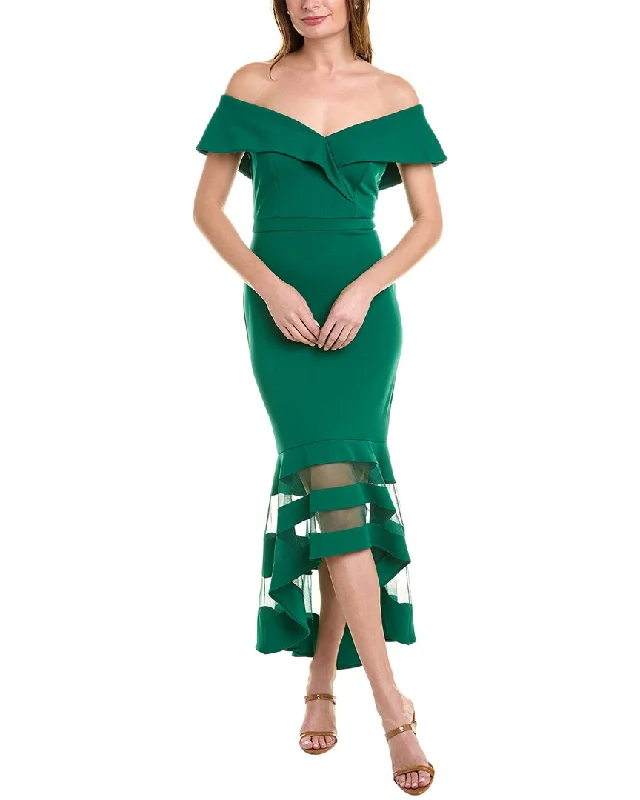 Only a Few Left – Order Now!Joseph Ribkoff Off-Shoulder Midi Dress