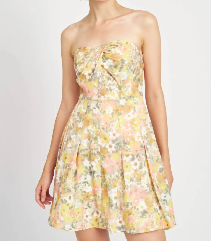 Amazing Prices You Can’t Resist!Kasey Mini Dress In Yellow