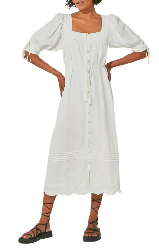 Your Discount is Waiting!Lola Midi Dress In Ivory