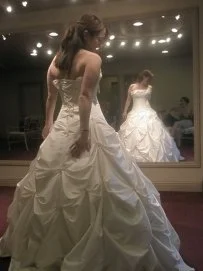 Limited Stock Available!Maggie Sottero Capri Marie Ivory with Blush/Pink Pearls