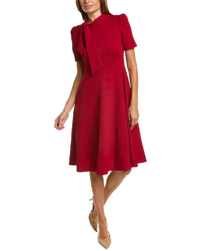 One Day Only – Huge Savings!Maggy London Tie-Neck Midi Dress