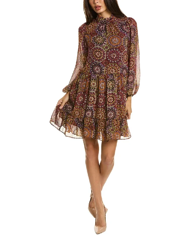 Stock Up and Save!MAISON TARA Printed Chiffon Midi Dress