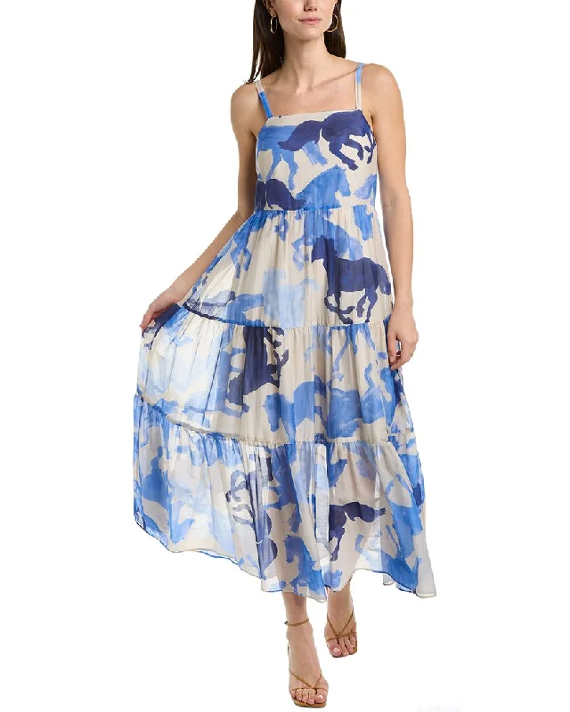 Price Drop Alert!Marella Asterix Silk-Blend Midi Dress