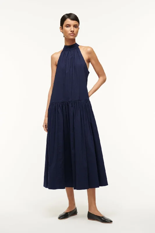 Score Big Savings Today!MIDI MARLOWE DRESS | NAVY
